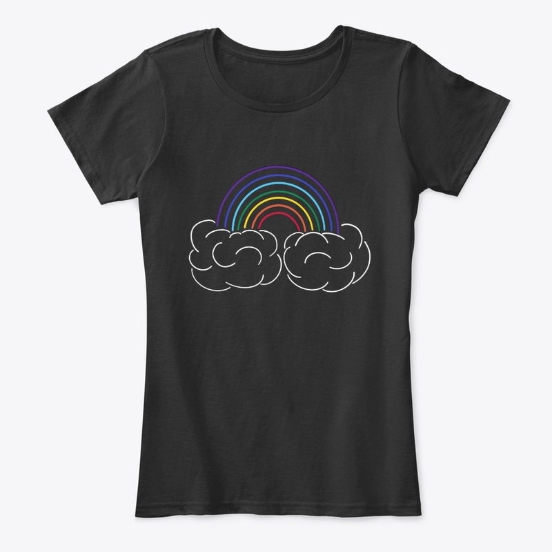 Rainbow and Puffy Clouds