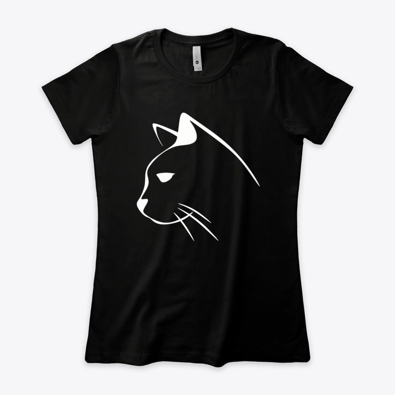 White cat design profile