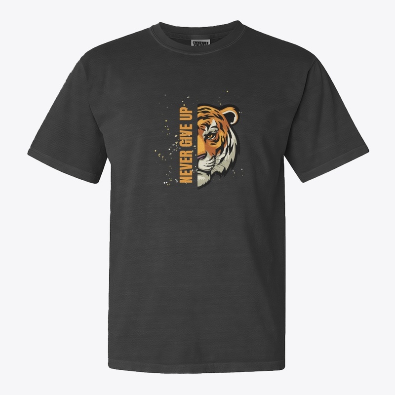 Never give up motivation t shirt