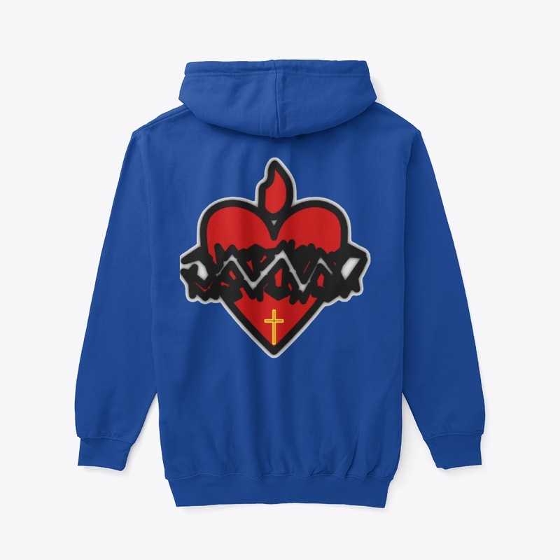 Immaculate heart zip up hoodie