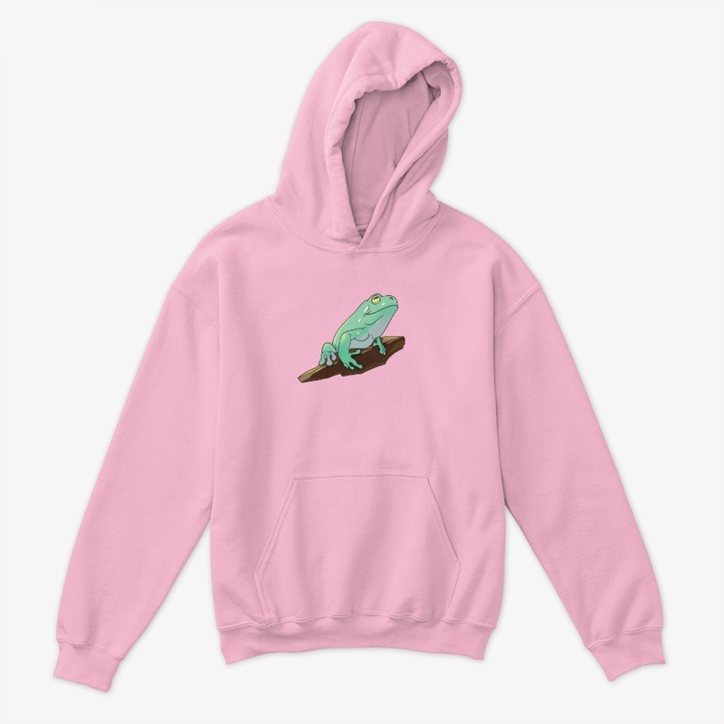 Linguine Whites Tree Frog Kids Hoodie