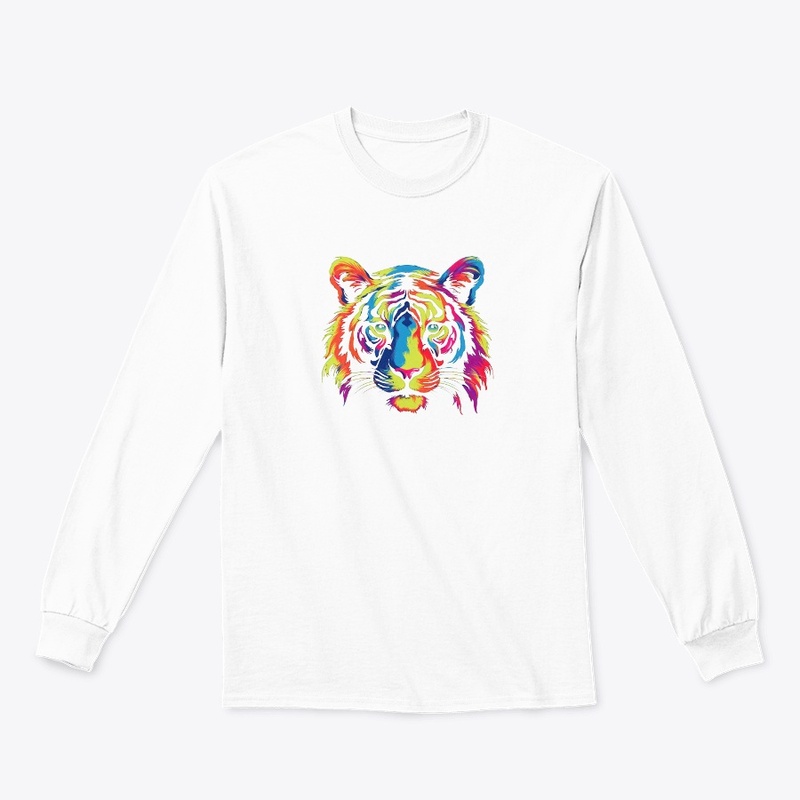 Roar style : White Tiger Face Tee shirt