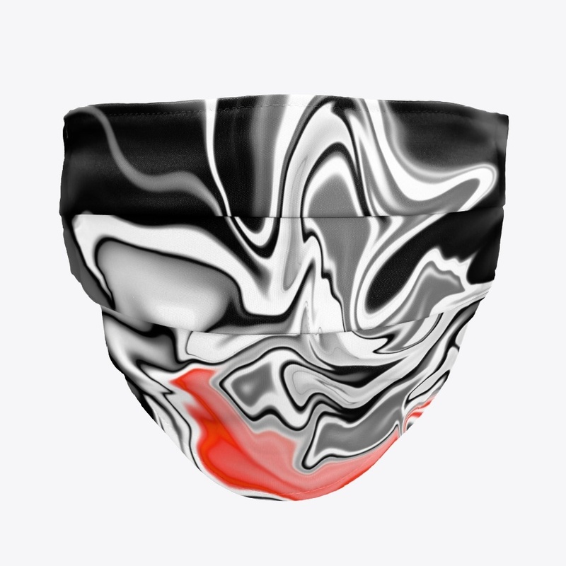 Black White dash of Red
