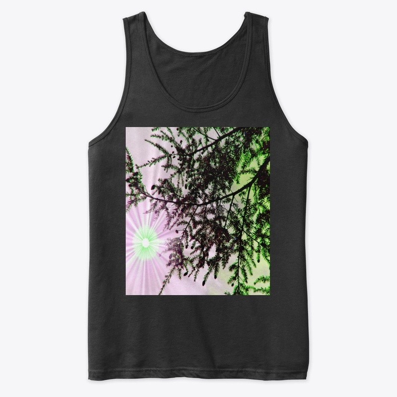 green and pink tree 