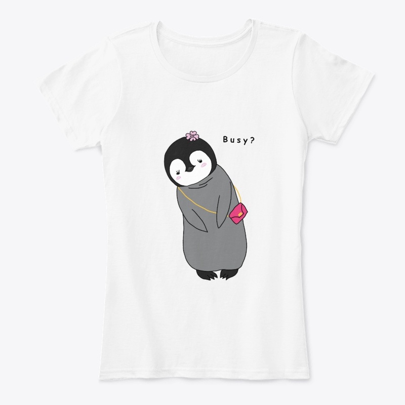 Busy? - Cute Baby Penguin Design