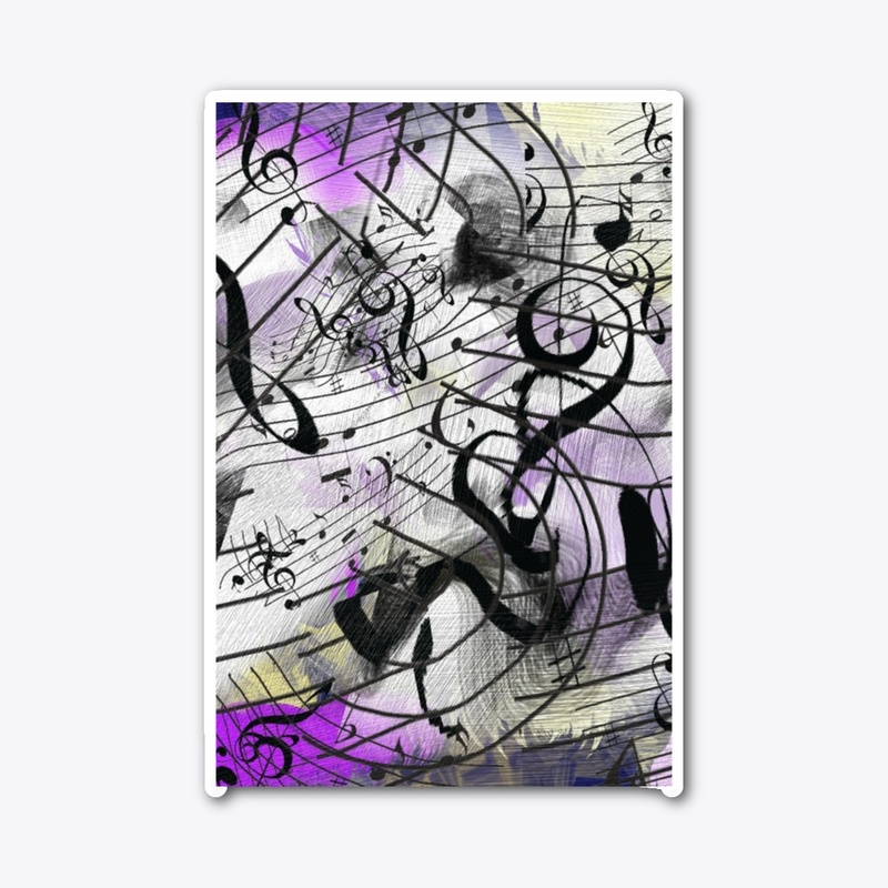 Music icons with purple color