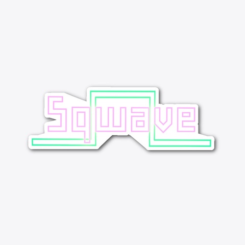 Basic Sqwave Logo Sticker Standard T-Shirt Front