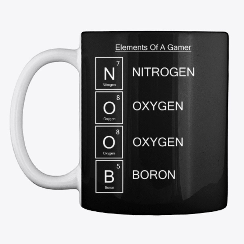 White Text Elements Of A Gamer