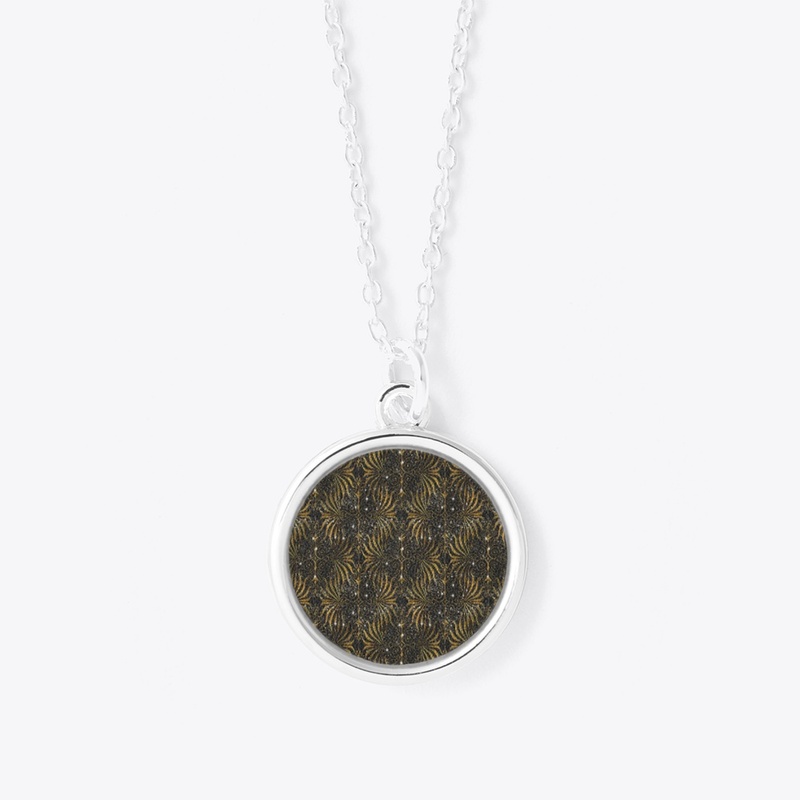 Gold and Black Victorian Sparkle Pattern