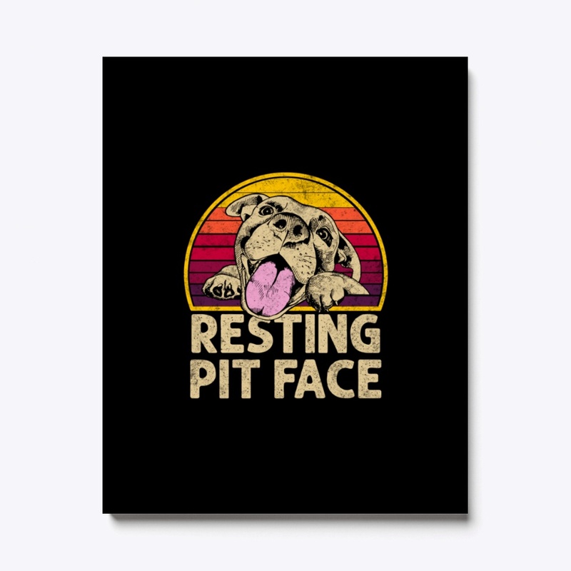 Dog Pitbull Resting Pit Face