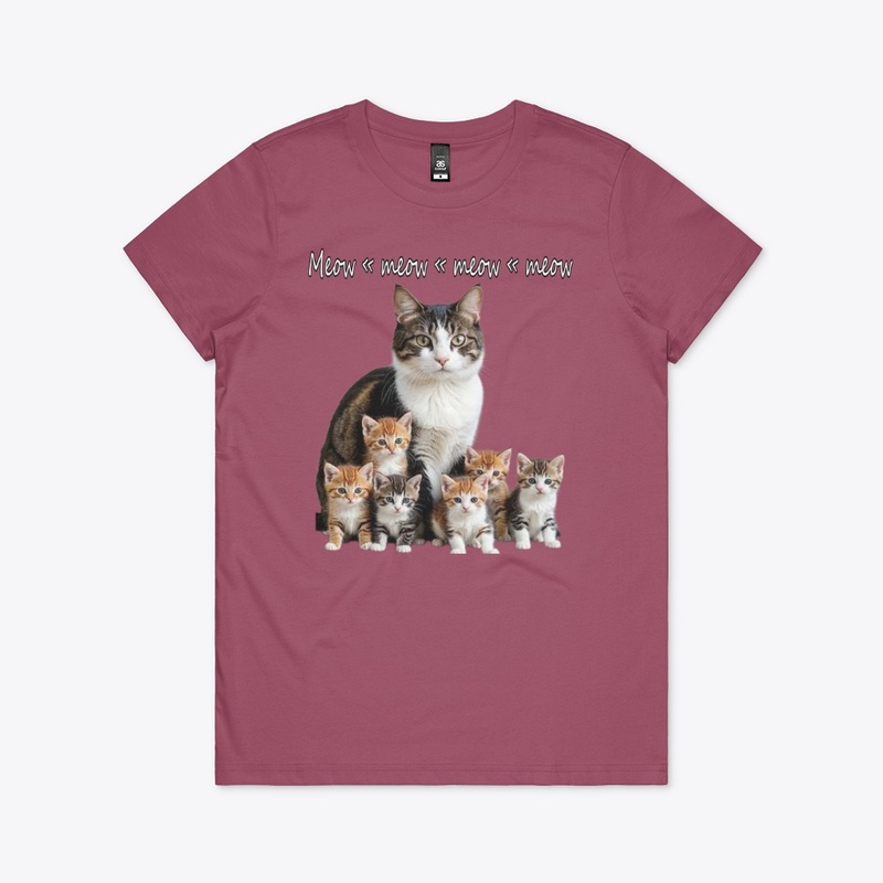T-Shorts. The Wonderful Family - Cats