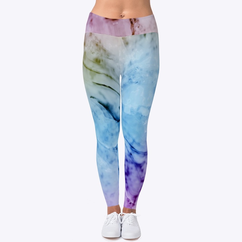 Rainbow Marble Art Print