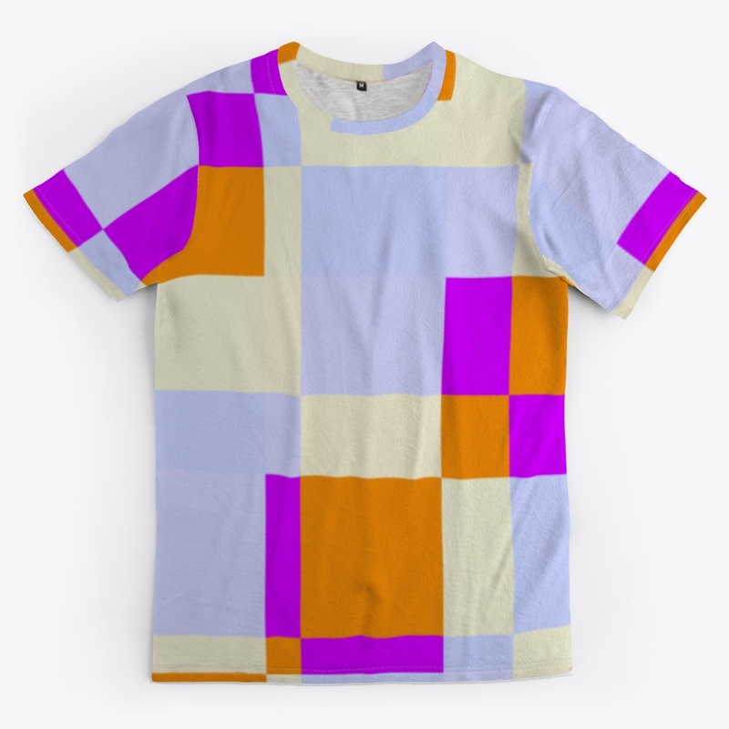 Abstract Pixel Patchwork Pattern Art
