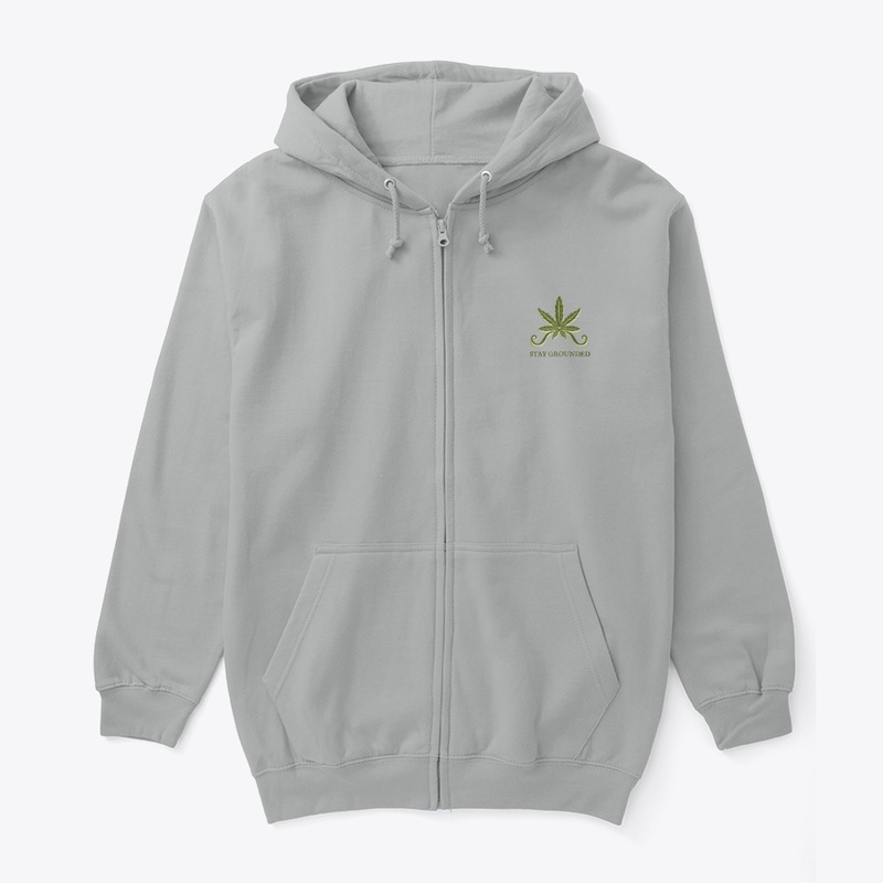 Stay grounded zip up hoodie