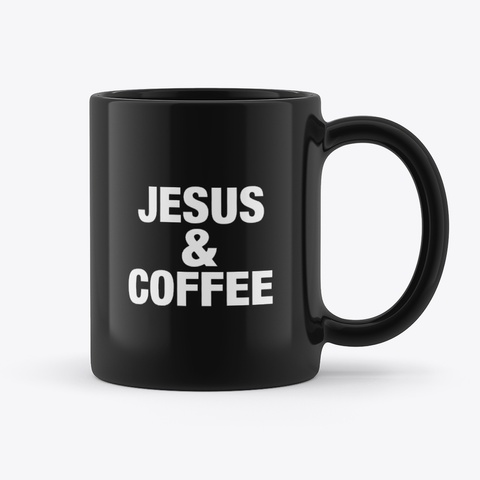 Bible Recap Mug Black T-Shirt Back