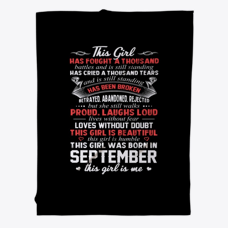 This Girl Was Born In September Birthday