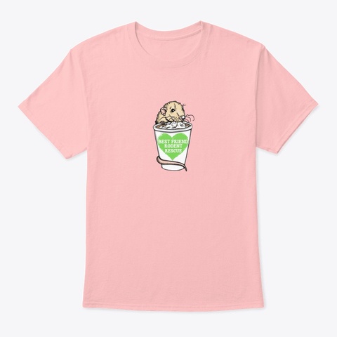 Best Friend Rodent Rescue Pale Pink T-Shirt Front