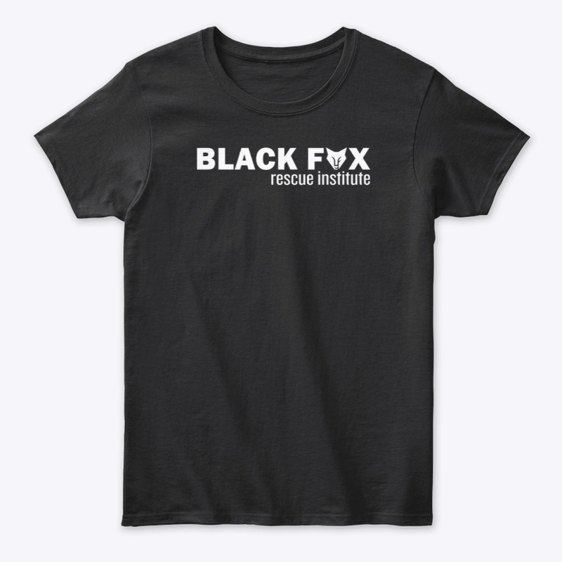 Black Fox Rescue Institute (White Logo)