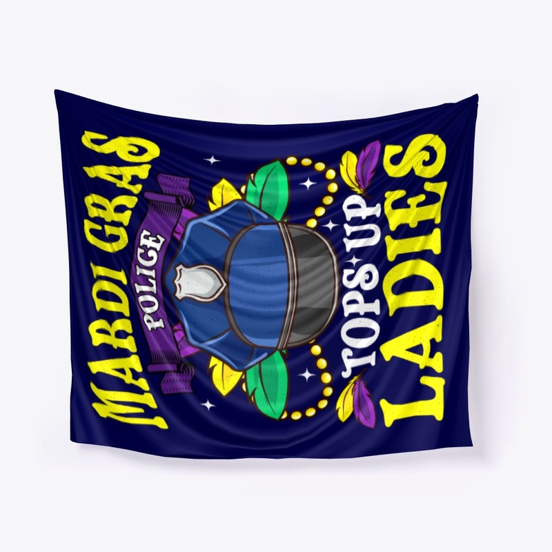 Mardi Gras Police Tops Up Ladies