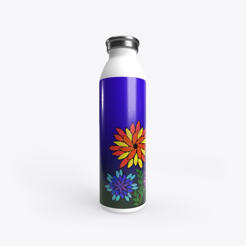 Multi colored flower in a night backdrop