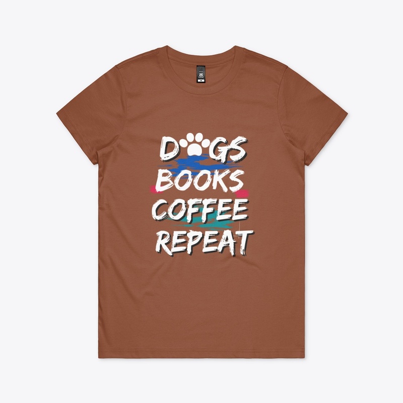 DOGS BOOKS COFFEE REPEAT
