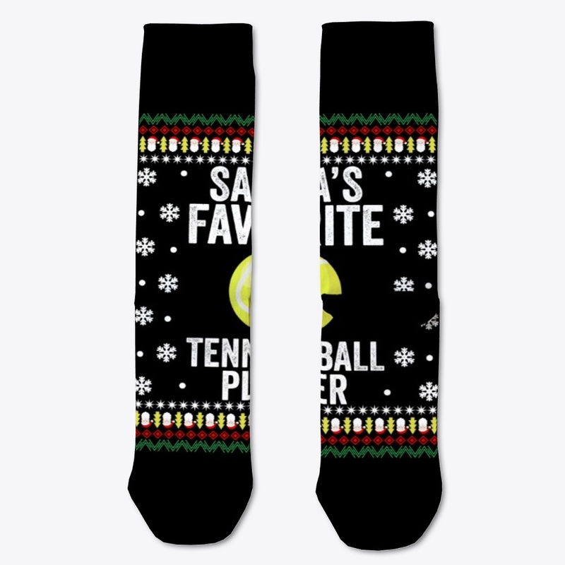 Santa's Favorite Tennis Ball Player Tee