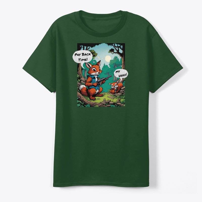 Funny Woodland Animal Cartoon Comic Art 