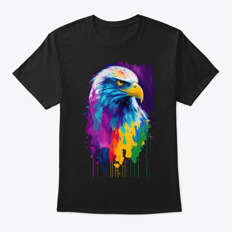 Colorful Vibrant Eagle | Rightward look