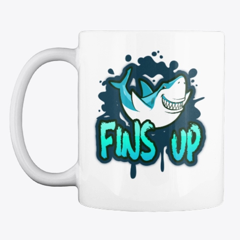 fins up