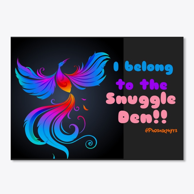 Snuggle Den Sticker - Blue