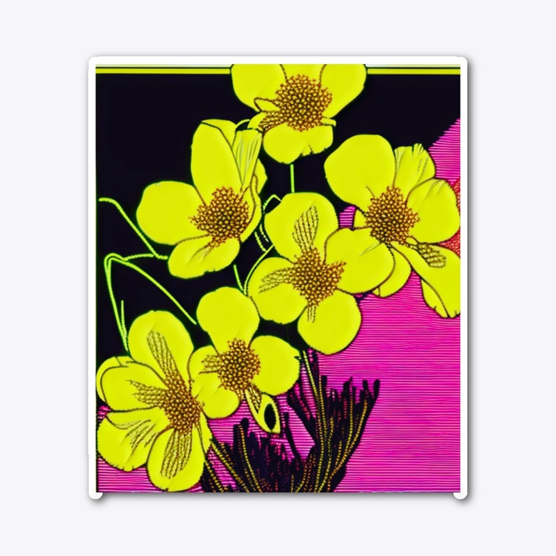 Embroidered Daffodils