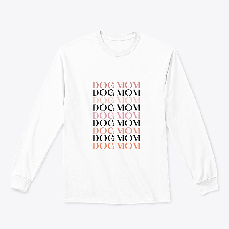Coral Dog Mom on Repeat Tee