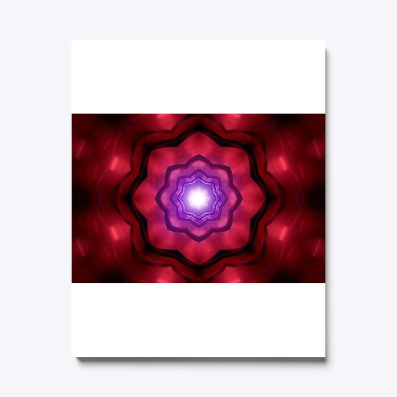 red kaleidoscopic 