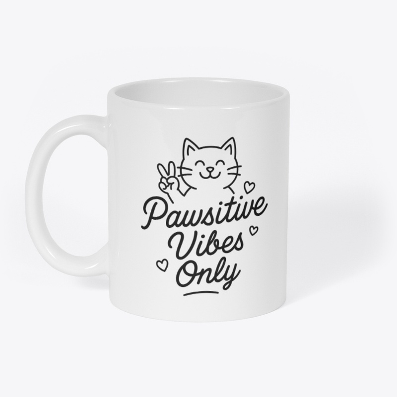 Happy Heart Cat – Pawsitive Vibes