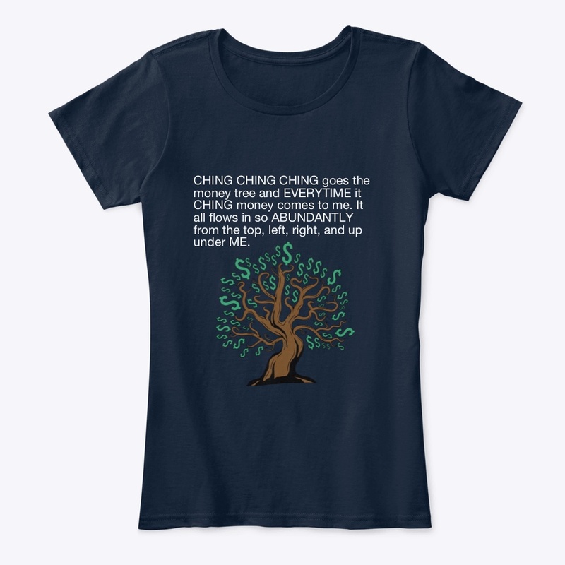 Money tree shirt/ white letters