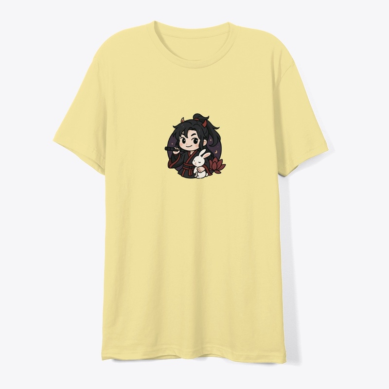 Wei Wuxian Chibi Art | Flute &amp; Bunny