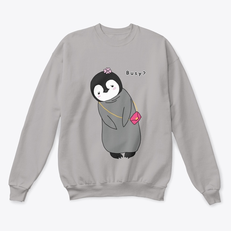Busy? - Cute Baby Penguin Design