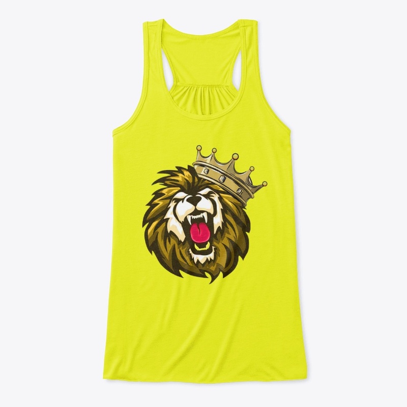 Royal roaring lion head