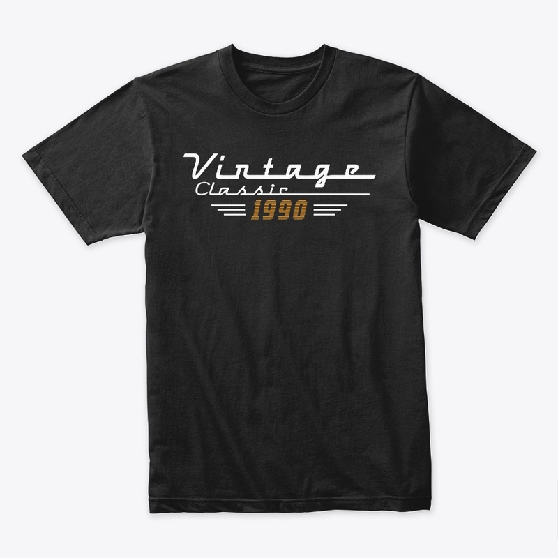 Vintage Classic 1990 Birthday Tee Shirt