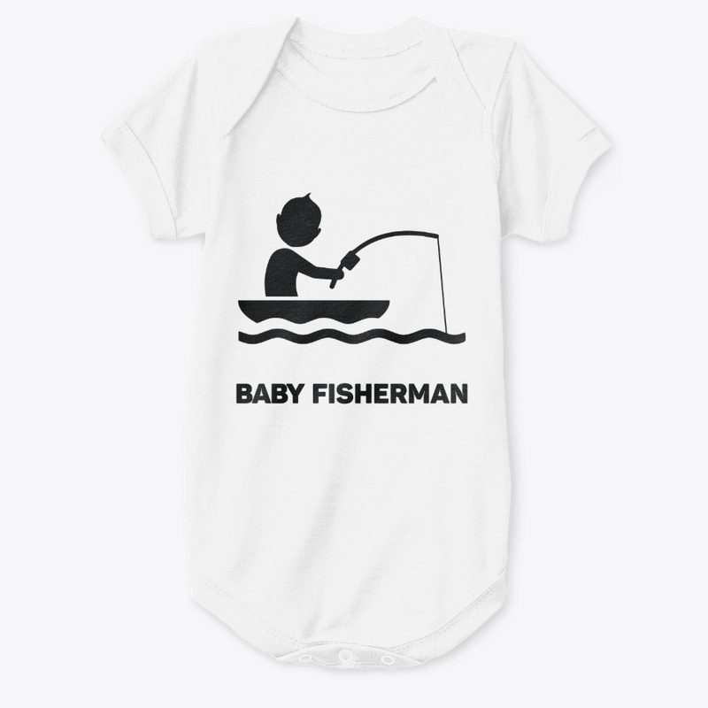 Short Sleeve Baby Bodysuit - Fisherman