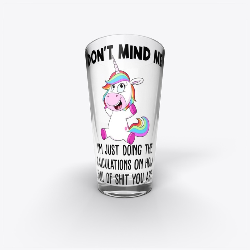 Unicorn Don't Mind Me Funny T-Shirt