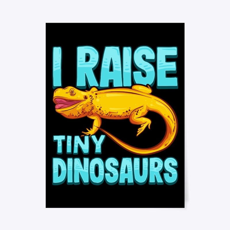 Bearded Dragon Lover Gift Tiny Dinosaurs
