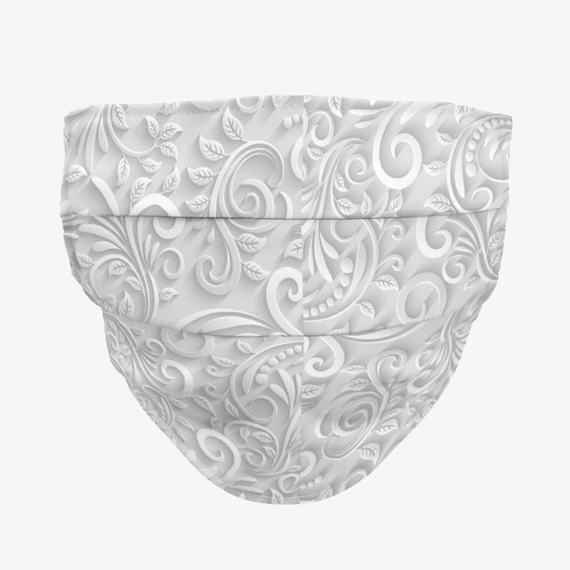 Wedding white lace face mask