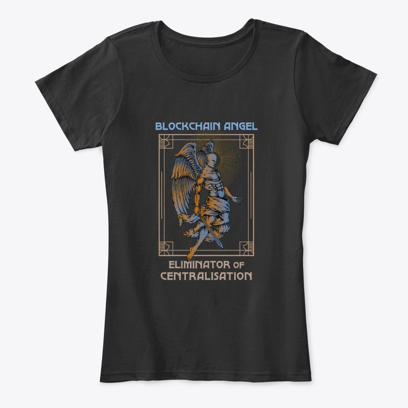 Blockchain Angel Heraldry (black)