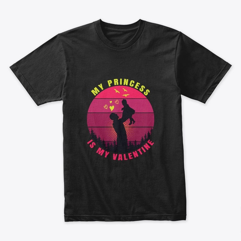 Valentine Daughter love T'Shirt Design