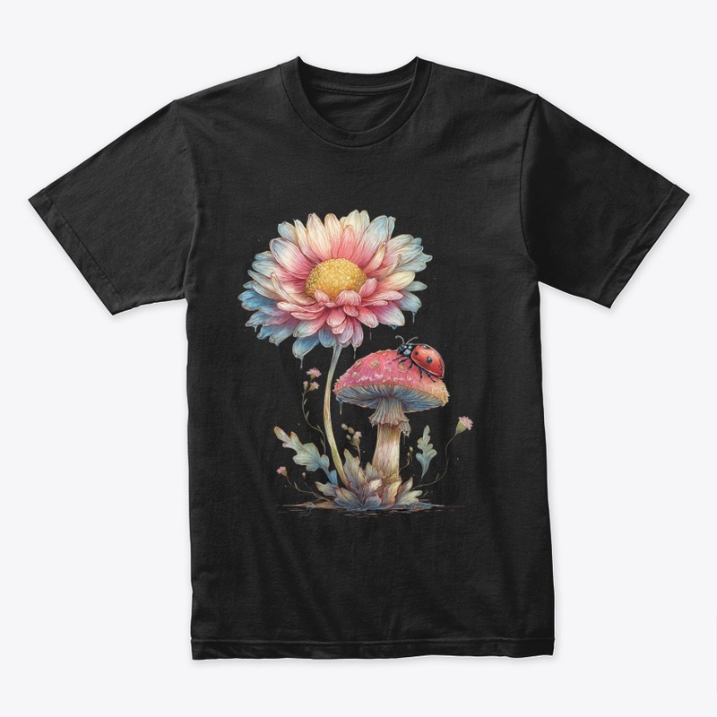 Whimsical Daisy Mushroom