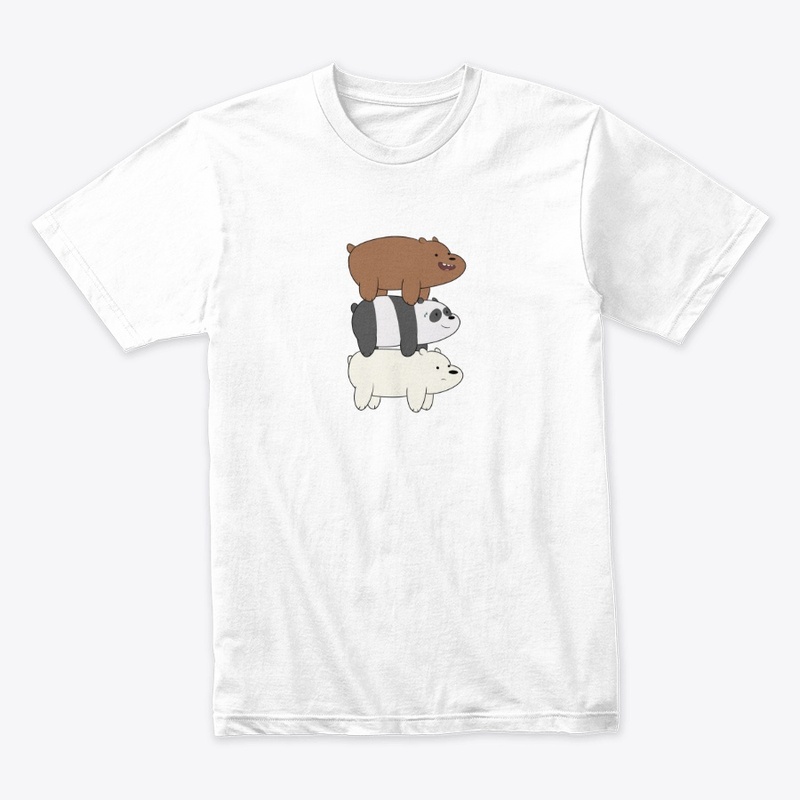 Three bears cute panda grizzly bear