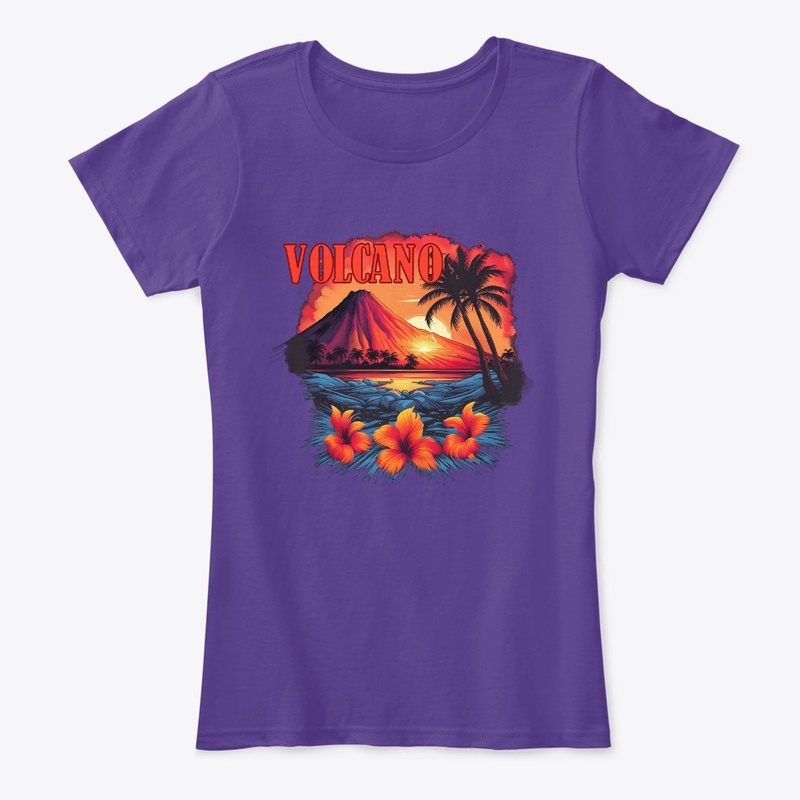 Volcano at Sunset