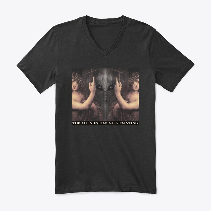The Alien In Davinci's Painting  T-shirt