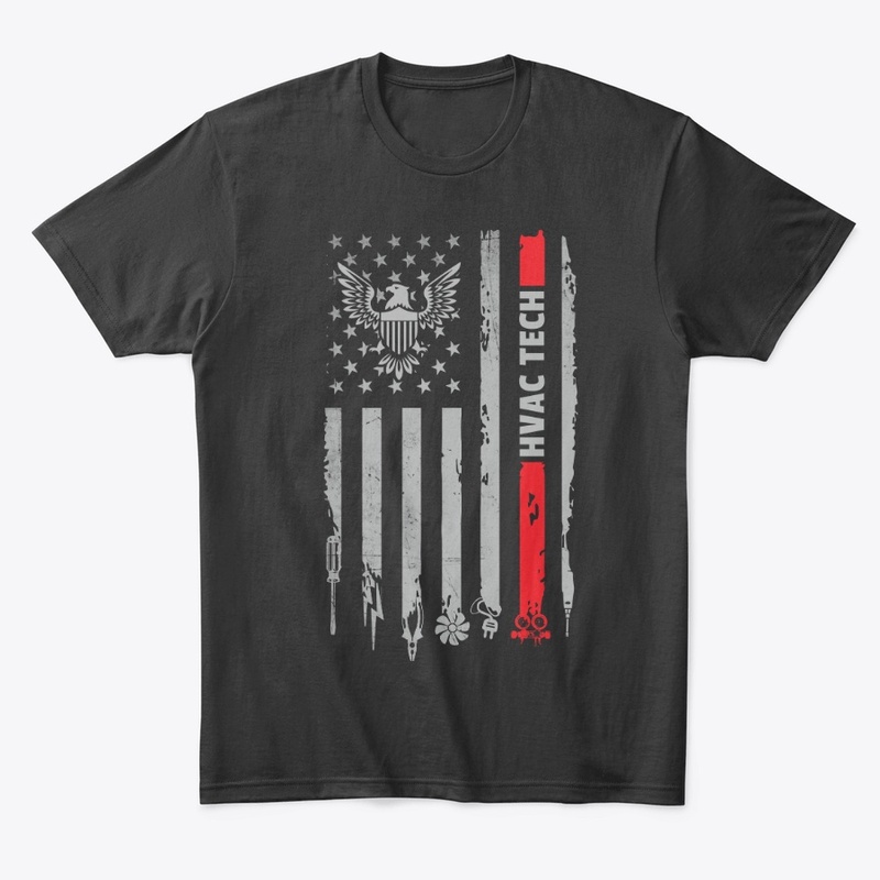 Proud American HVAC Tech Shirt 